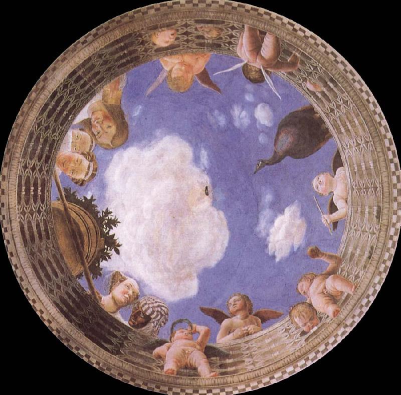 Andrea Mantegna Detail of Ceiling from the Camera degli Sposi oil painting image
